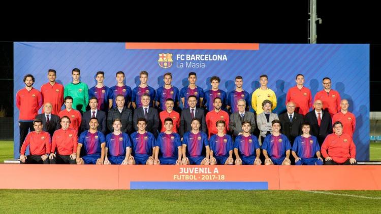 Plantilla juvenil a barcelona