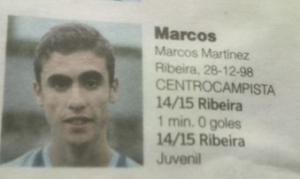 Marcos (Cidade de Ribeira) - 2015/2016
