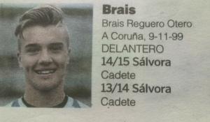 Brais (Cidade de Ribeira) - 2015/2016