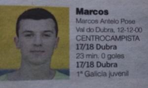 Marcos  (S.D. Dubra) - 2018/2019